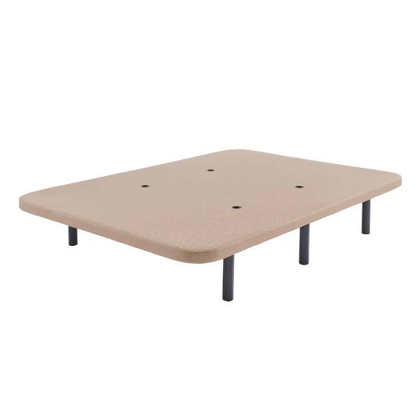 Base tapizada 3D Yecla beige con 6 patas incluidas 4 aireadores barata oferta Asturias